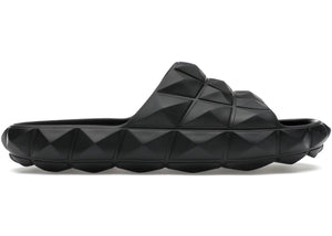 Valentino Roman Stud Turtle Slide Sandal Black