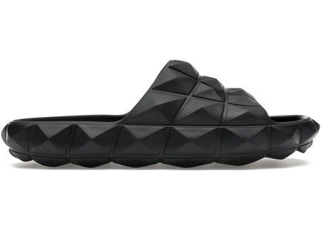 Valentino Roman Stud Turtle Slide Sandal Black