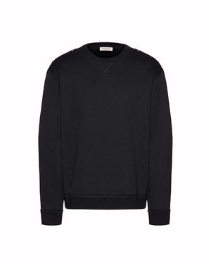 Valentino Stud Crewneck Sweatshirt Black