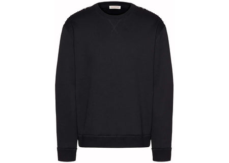 Valentino Stud Crewneck Sweatshirt Black