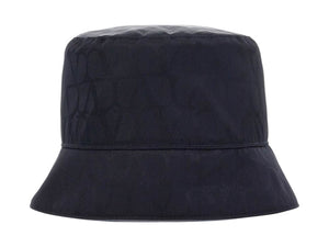 Valentino Toile Iconographe Reversible Bucket Hat with Pouch Pocket Navy