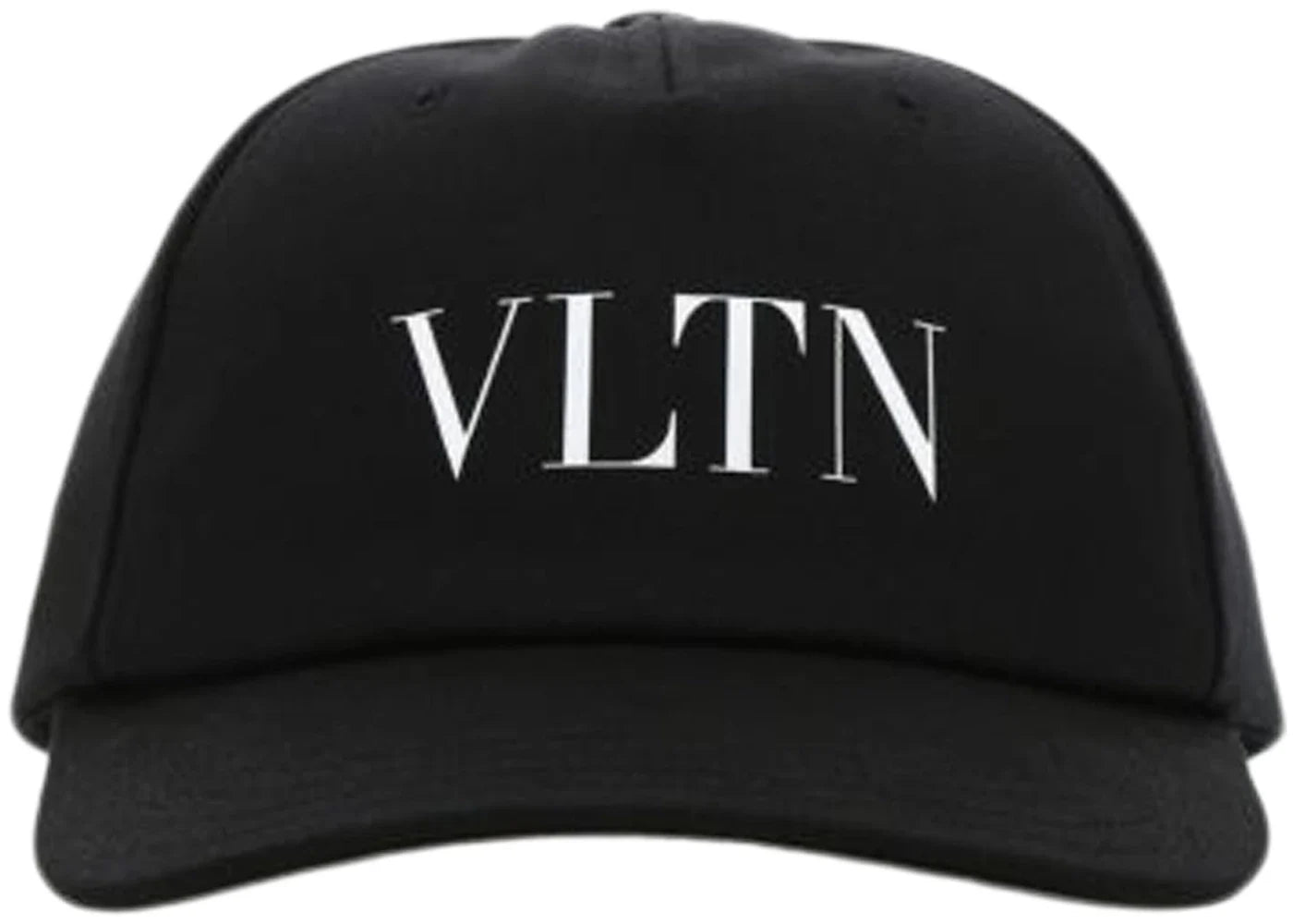 Valentino VLTN Logo Cotton Baseball Cap Black/White