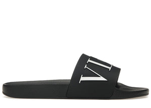 Valentino VLTN Rubber Slider Black White