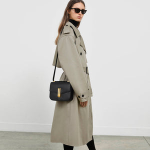 DeMellier The Vancouver leopard-effect calf hair & black smooth