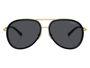 Versace Aviator Sunglasses Gray Black (VE2260 100287)
