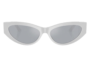 Versace Cat Eye Sunglasses BlueMirror SilverSilverSilver Pearl Grey (VE4470B 54741U)