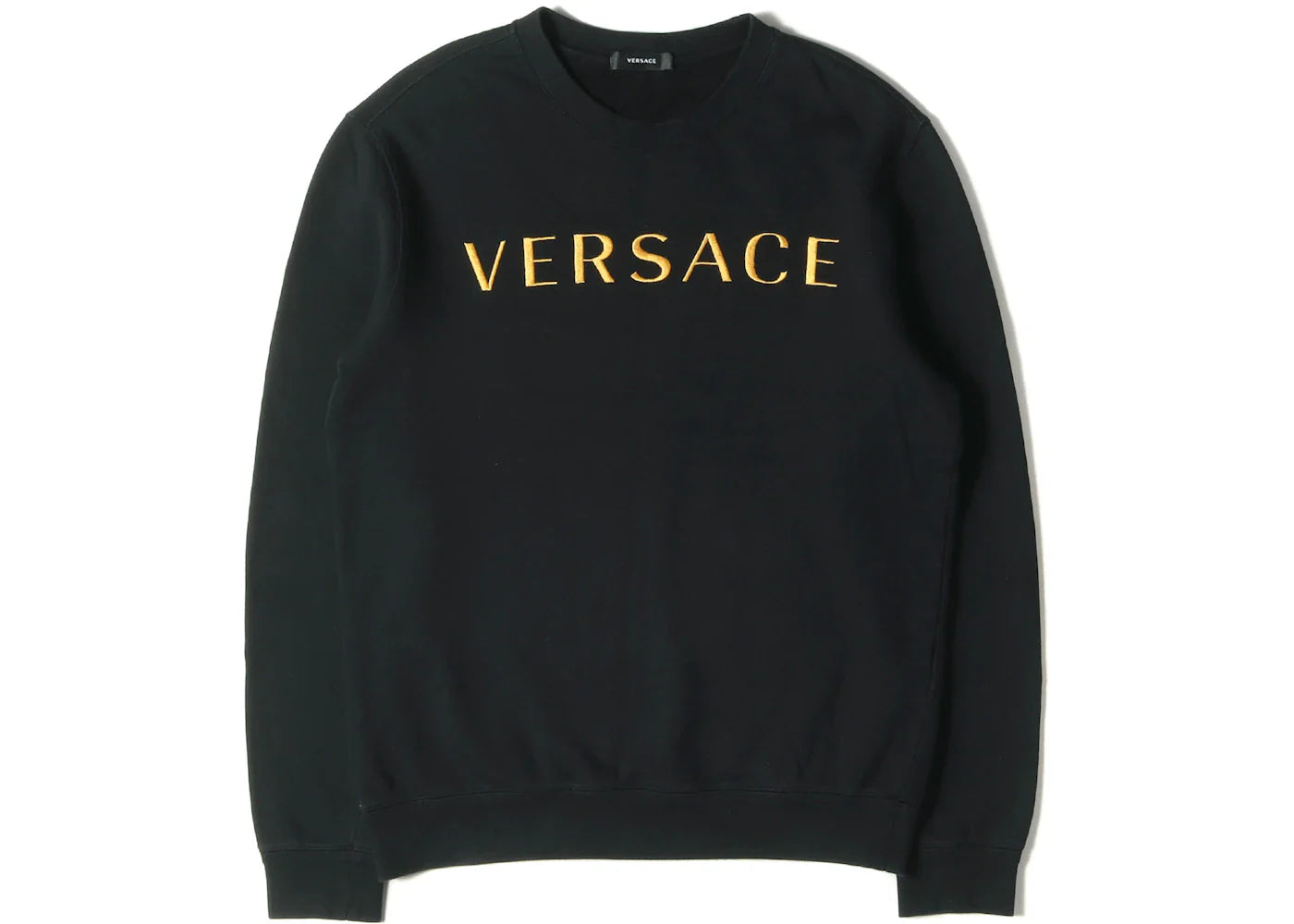 Versace Embroidered Logo Sweatshirt Black