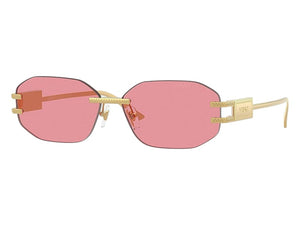 Versace Geometric Sunglasses Pink Gold (VE2274 100284)