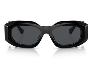 Versace Irregular Sunglasses Black/Dark Grey (VE4425U)