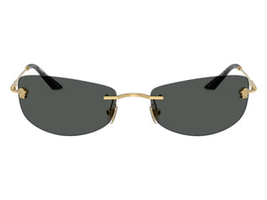 Versace Rectangle Sunglasses Gray Gold (VE2279 100287)