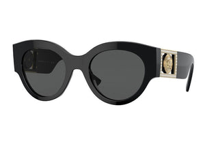 Versace Round Sunglasses Black (VE4438BF-GB1-87)