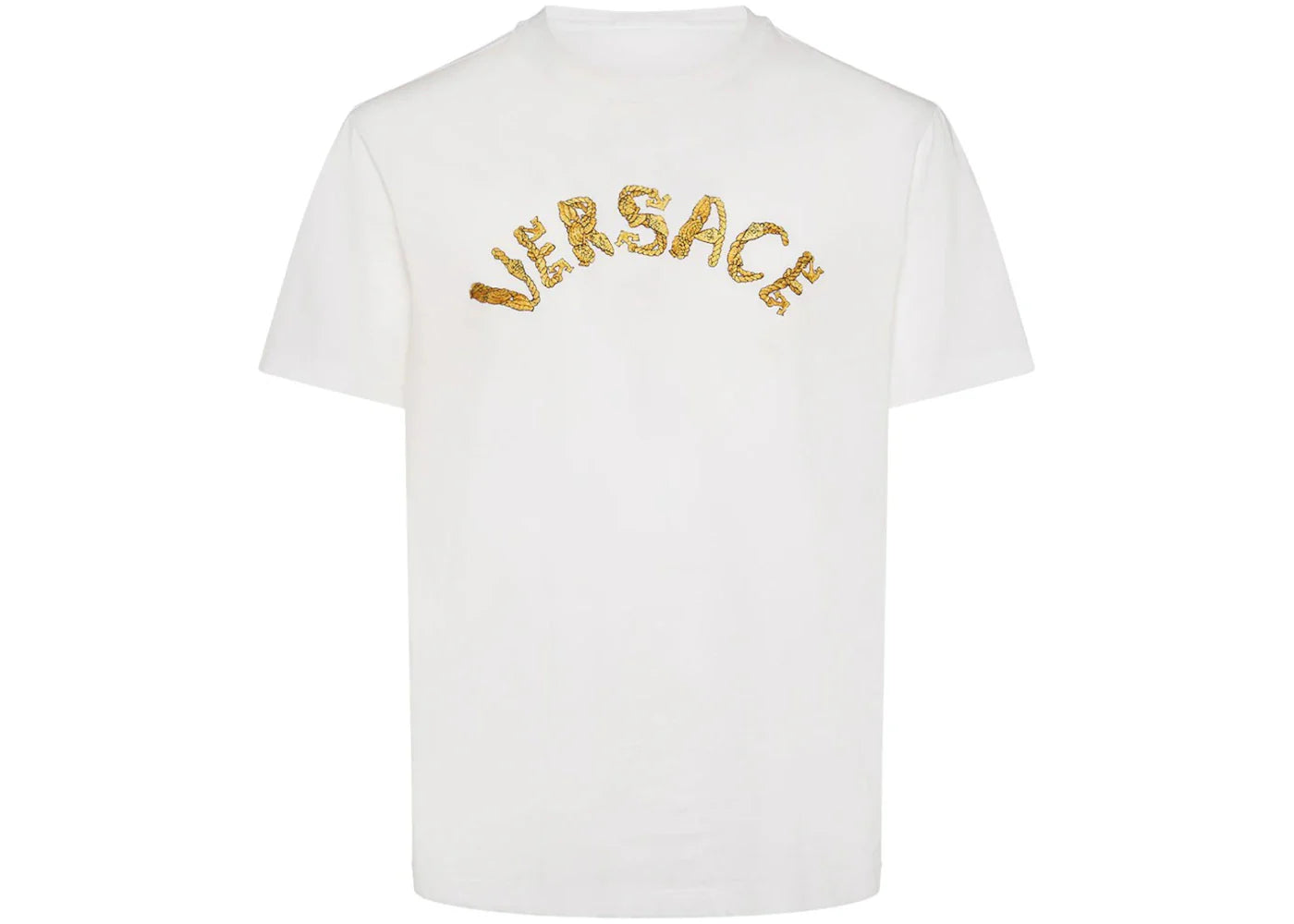 Versace Seashell Baroque T-Shirt White/Gold