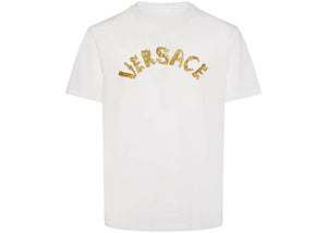 Versace Seashell Baroque T-Shirt White/Gold