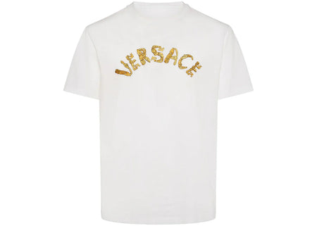 Versace Seashell Baroque T-Shirt White/Gold