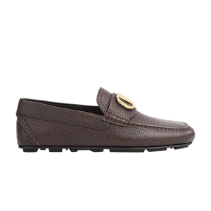 Valentino Driving Plaque Slip-On Loafer Brown