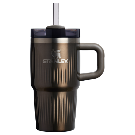 Stanley The Quencher H2.0 Fluted Tumbler with Handle 20 OZ Gunmetal Shine