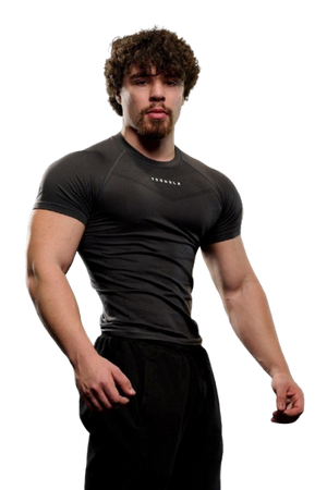 YOUNG LA 475 SuperVillain Compression Tees BLACK
