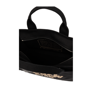 Logo Canvas Cargo Tote Bag - Black