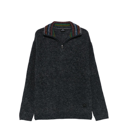 Zip-Up Turtleneck Sweater