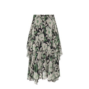 Skirt in Silk Multicolor