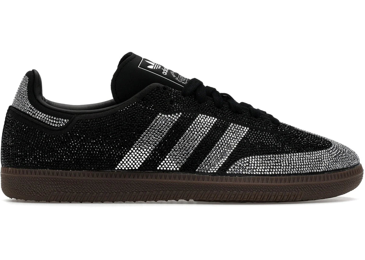 Adidas Samba Og Rhinestone Black Silver Womens