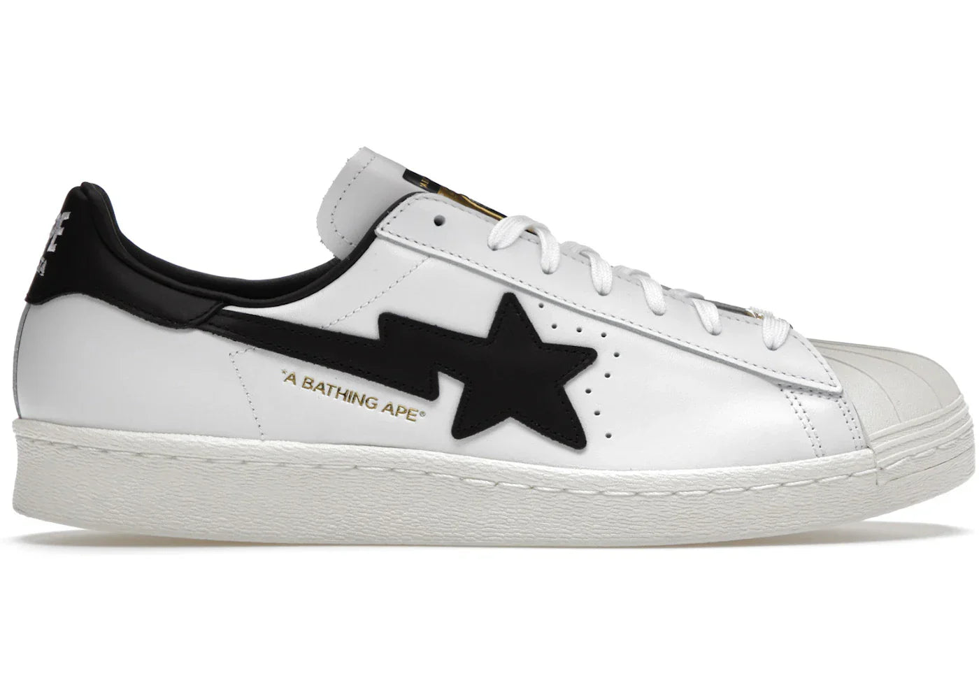 Adidas Superstar 80S Bape White Black