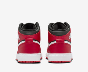 Air Jordan 1 Mid Black White Gym Red Sale