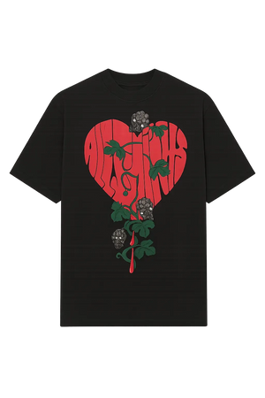 ALL SAINTS SOWN PRINTED OVERSIZED CREW NECK T-SHIRT