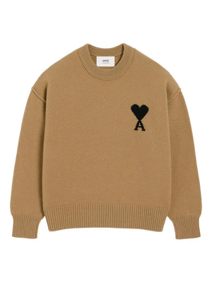 AMI Paris Ami de Coeur sweater bronze