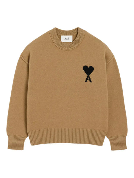 AMI Paris Ami de Coeur sweater bronze