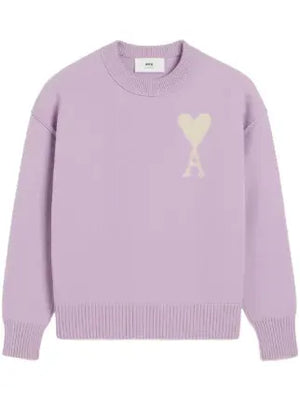 AMI Paris Ami de Coeur sweater purple