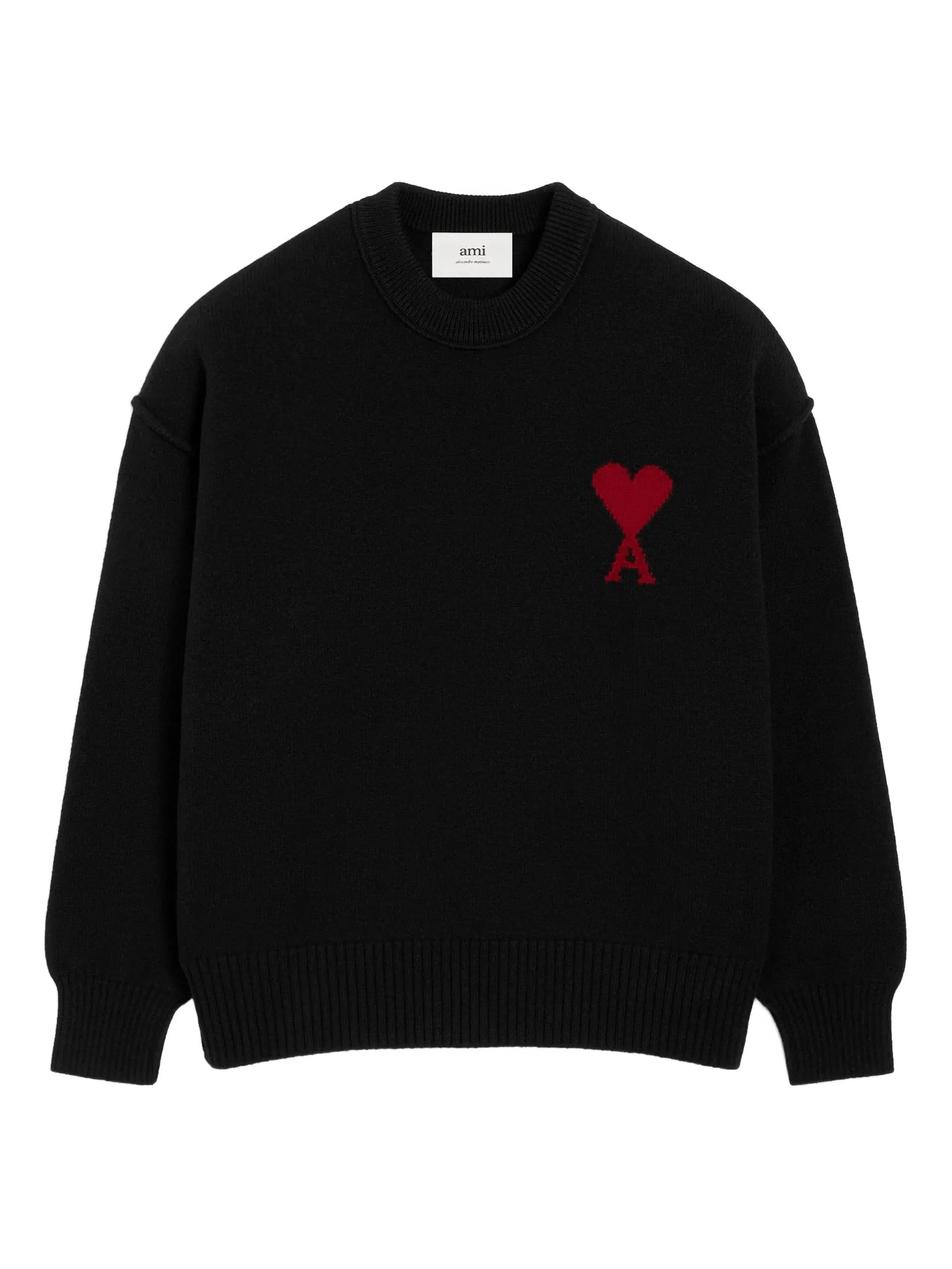AMI Paris Ami De Coeur crew-neck wool sweater