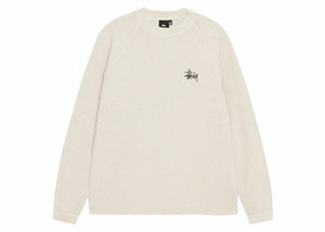 Stussy Raglan Thermal L/S Crew Bone