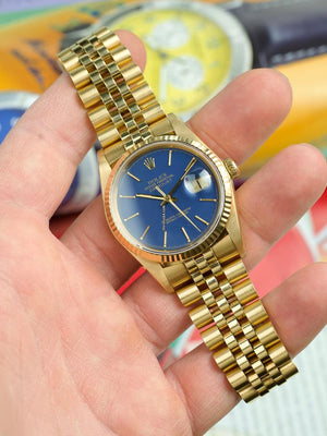 Rolex | Datejust | 16018 | Yellow gold | 36 mm | Yellow gold | Gold | Automatic