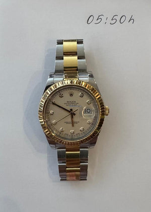 Rolex116333 SPECIAL EDITION WITH IVORY DIAL & DIAMONDS