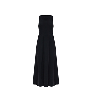 Technical Cady Sleeveless Dress with Pleats