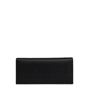 Gancini Leather Wallet - Black