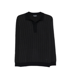 Icon Virgin-Wool Jumper with Polo-Shirt Collar