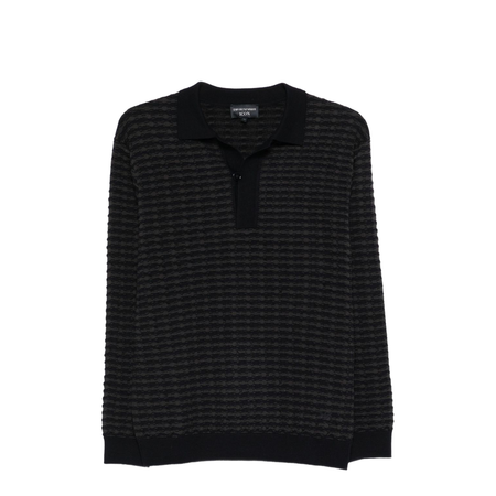 Icon Virgin-Wool Jumper with Polo-Shirt Collar