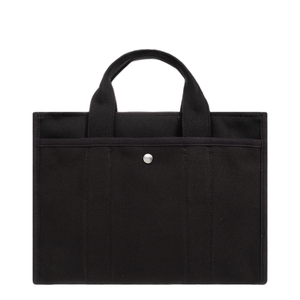Logo Canvas Cargo Tote Bag - Black