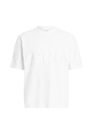 ALL SAINTS BIGGY SS CREW OPTIC WHITE TSHIRT