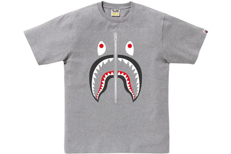 BAPE A Bathing Ape Shark T-Shirt Gray
