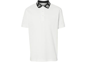 Burberry Ryland Collar Logo Polo White/Black