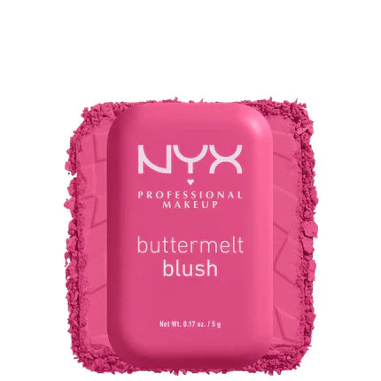 NYX Professional Makeup Buttermelt Powder Blush up to 12H Wear- Butta with time
