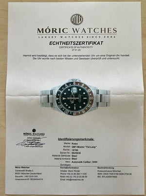 Rolex | GMT-Master II | 15650 | Steel | 40 mm | Steel | Black | Automatic
