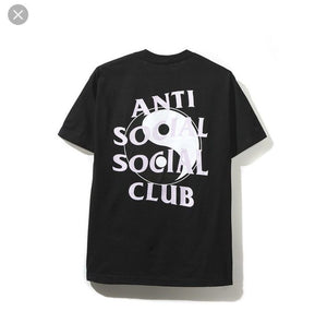 Anti Social Social Club Whisper T-Shirt Shirt Yin Yang Black Pink White