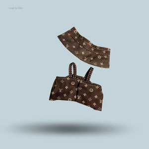 Pop Mart Labubu Doll Luxe Monogram Outfit - 2 Piece Set