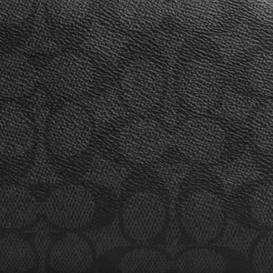 Coach Small Travel Kit In Signature Canvas Gunmetal-Charcoal-Black