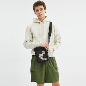 Coach Sullivan Crossbody Bag In Signature Canvas With Patches Gunmetal-Charcoal Multi