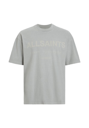 ALL SAINTS LASER SS CREW SKLINE GREY
